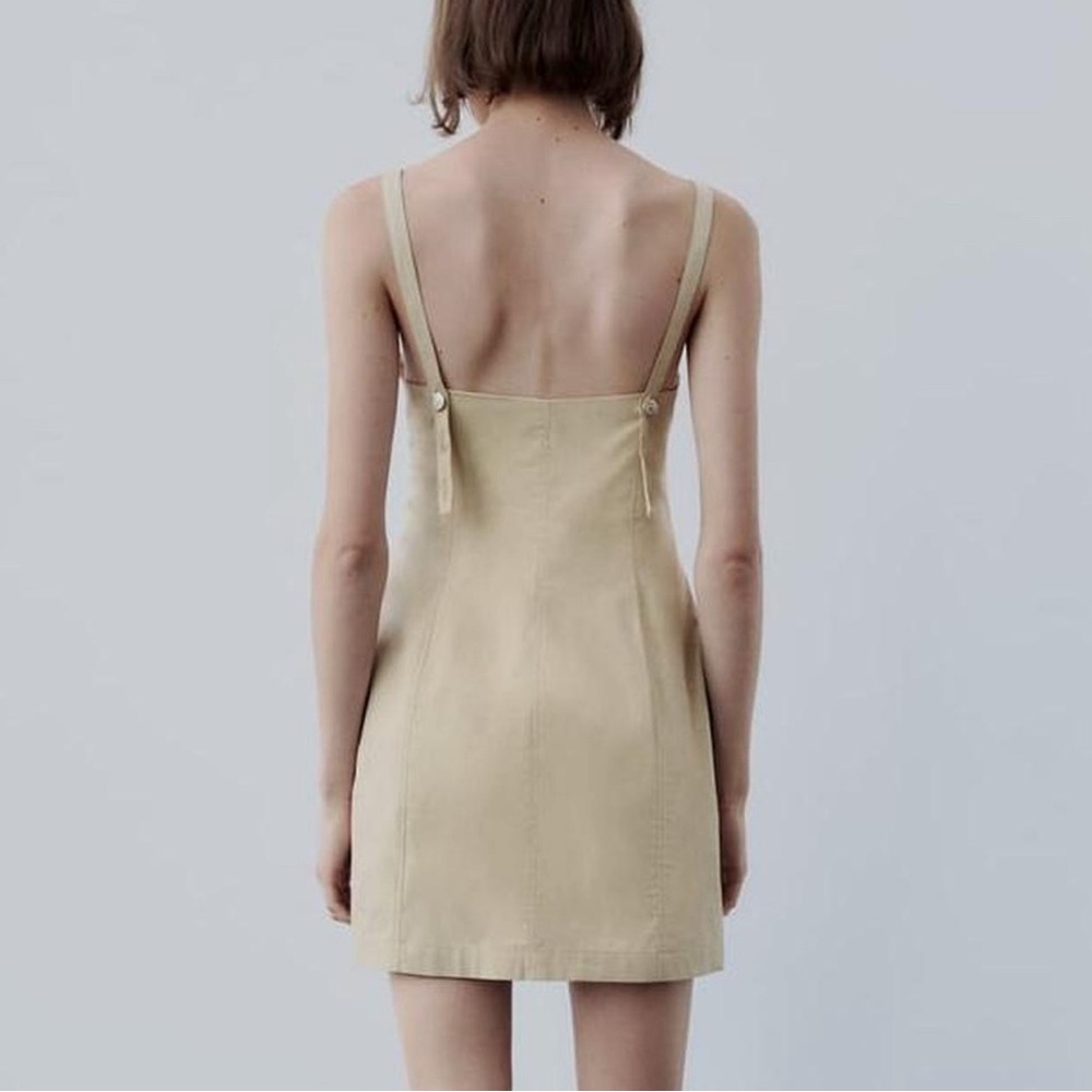Zara Gabardine Pocket Dress - Picture 2 of 7
